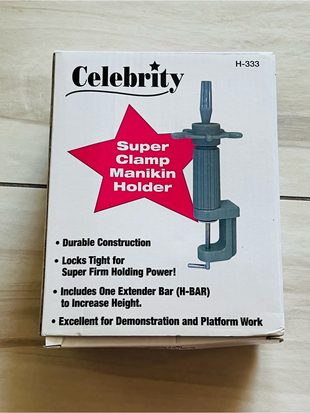 Celebrity H-333 Super Clamp Manikin Holder.
